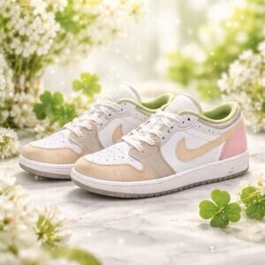 Nike Air Jordan 1 Low SE Shoes Youth 6Y/7.5w Pastel GS Basketball DJ0341-100